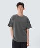 SNOWPEAK APPAREL Basic Pocket Short Sleeve T-Shirt (S25Mmfts19) Dark Gray