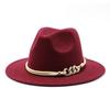 Pălărie de top cu boruri largi, simplă, biserică, derby, Panama, pălărie din pâslă solidă, bărbați, femei