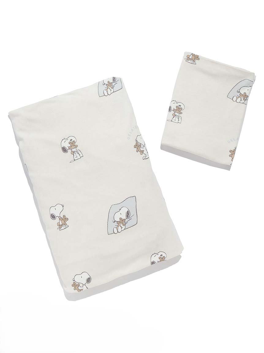 

sleep print set PSGG251805 OWHT S [Gelato Pique] [PEANUTS] All-over 2-piece (single) Women s
