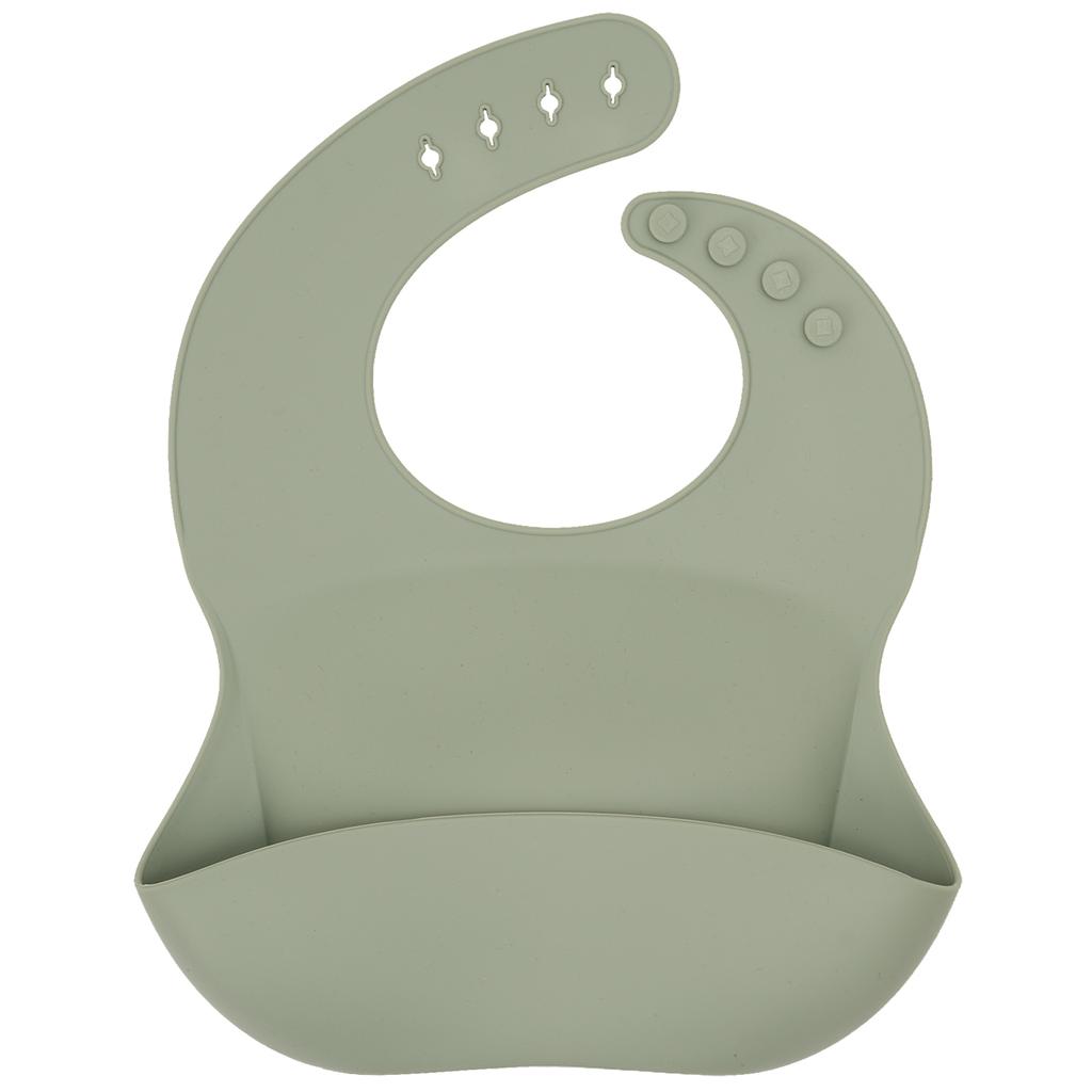 Color Kids 1PCS Silicone Baby Bibs Waterproof Feeding Accessories Food Grade Drool Bibs Newborn Burp Cloth Baby Accessories