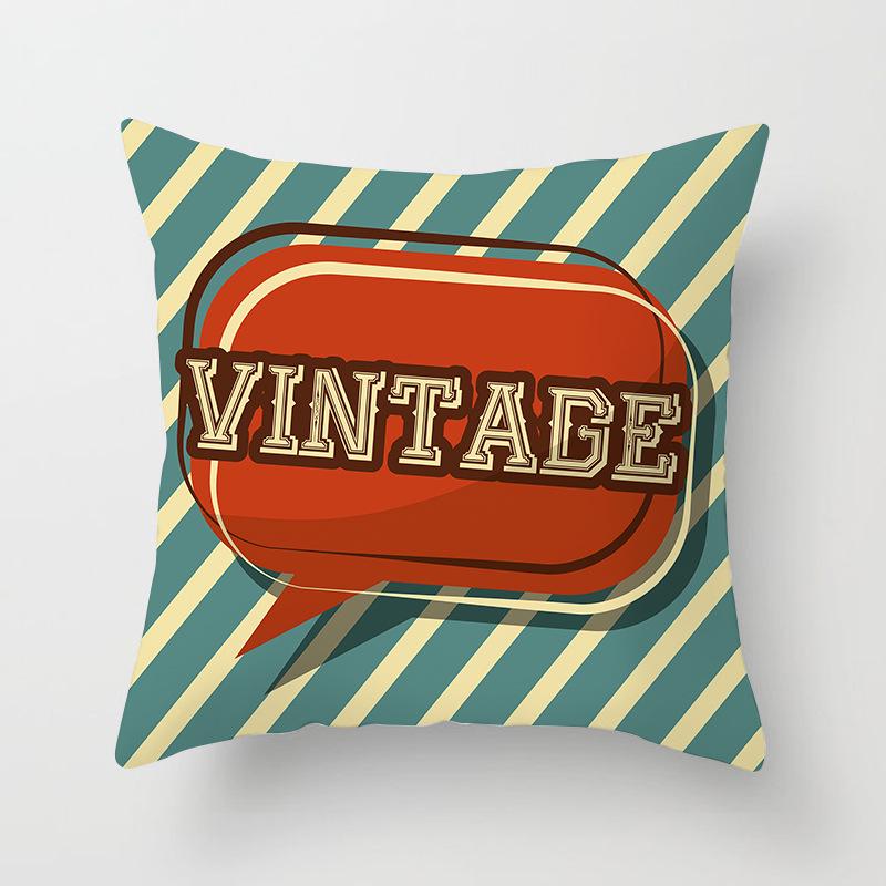 Sofa Pillow Cover, Cushion Cover, Nordic Home Textile Fabrics, Simple Golden Digital Printing