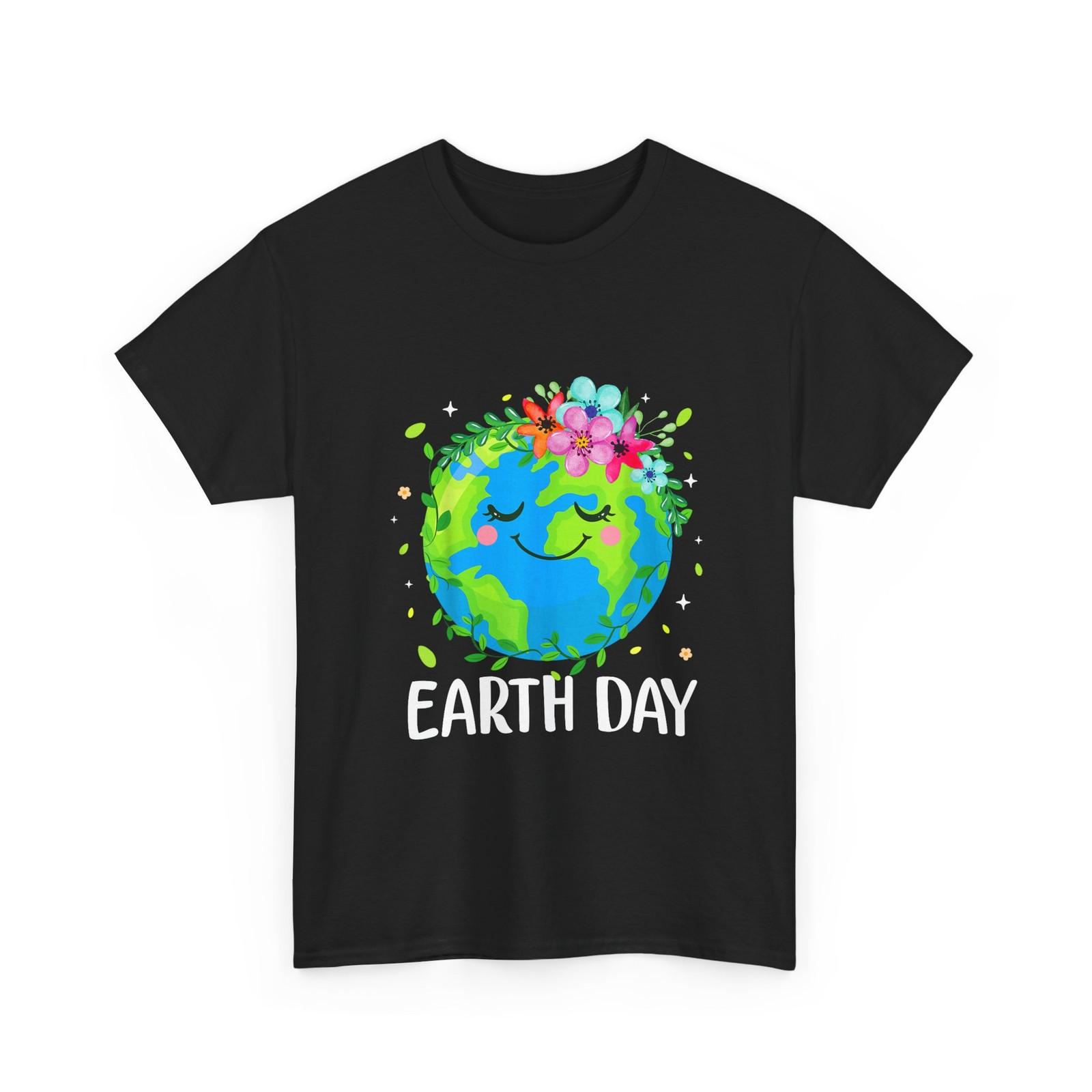 Happy Earth Day Shirt, Earth with Flowers Earth Day Shirt XXXXL