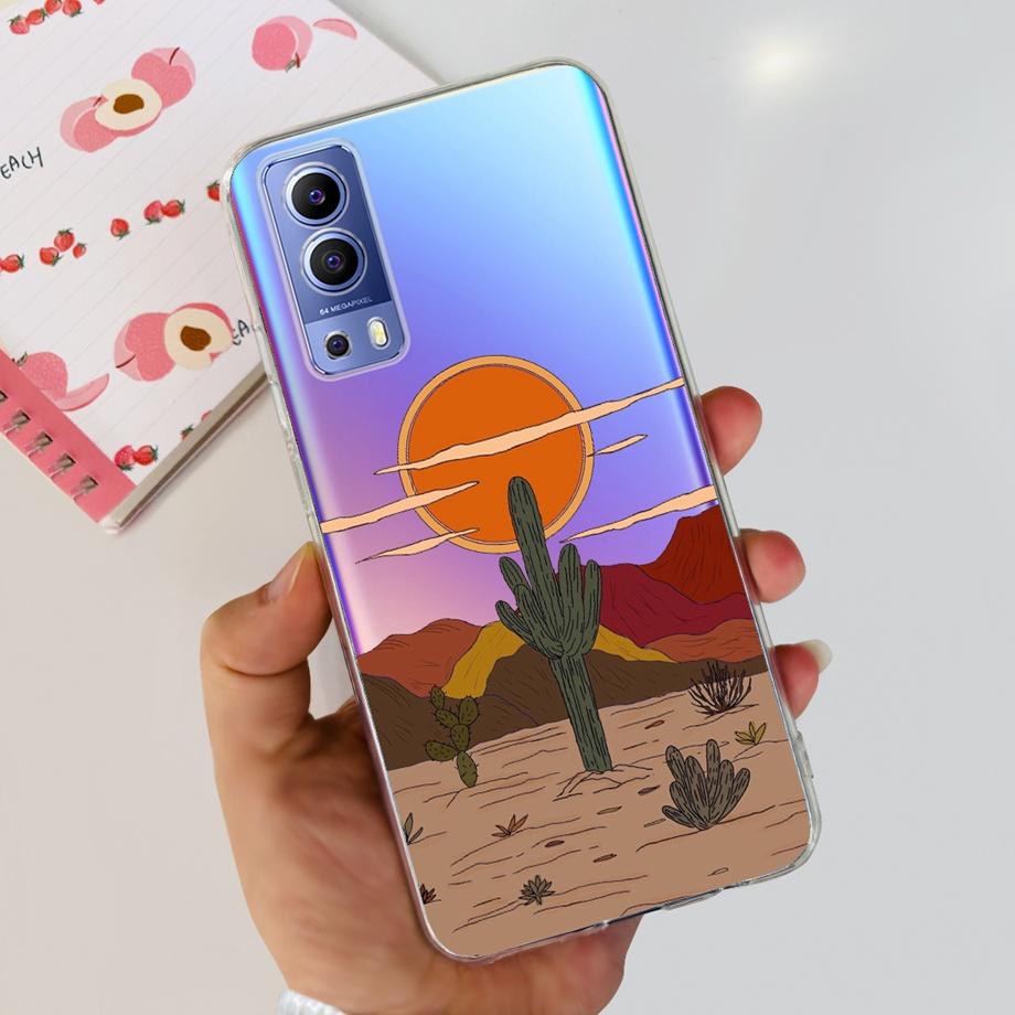 For Vivo Y72 5G V2041 Phone Case  For Vivo Y52 5G V2053 Mobile Back Cover Soft TPU Silicone Shockproof Clear Capa VivoY72 Y52 5G