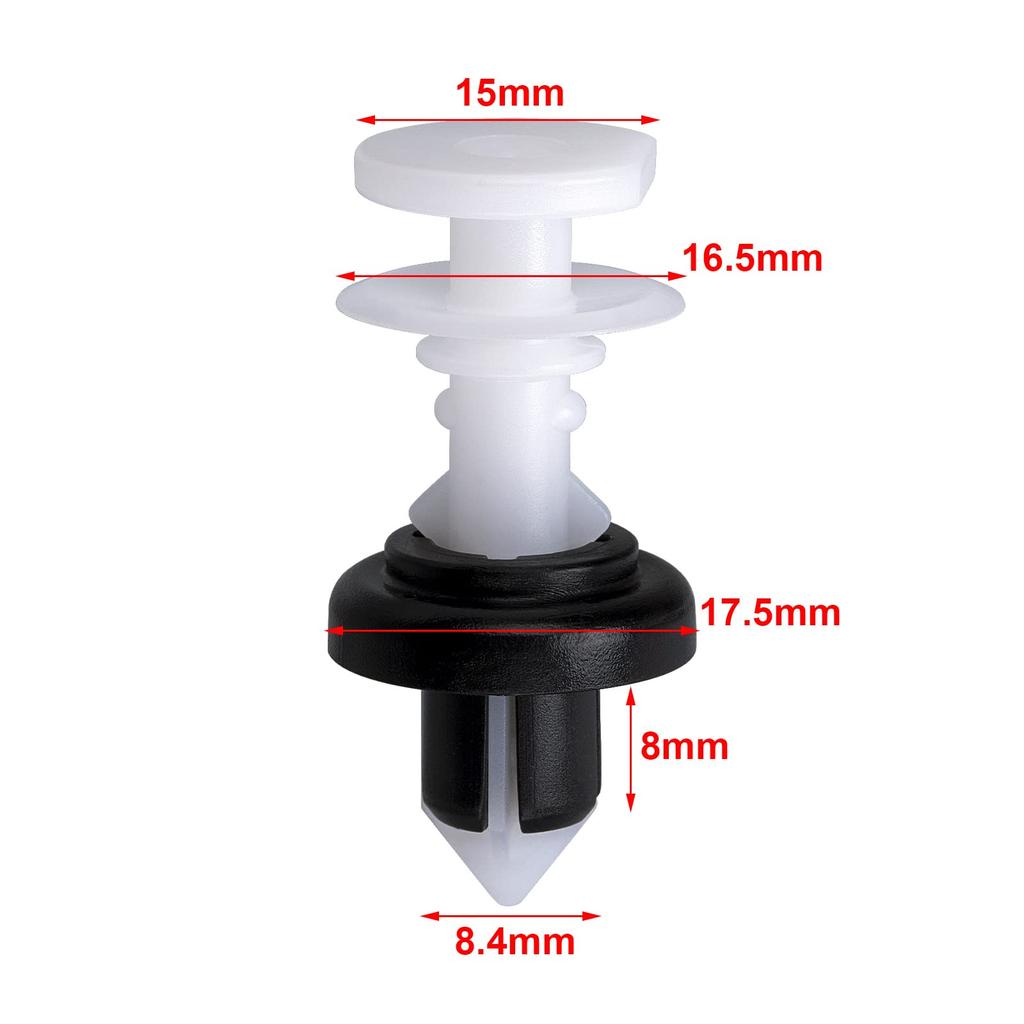 OAUTOO 91561-SJD-003 Pillar Rocker Panel & Floor Retainer Clips 20pcs for Honda & Acura