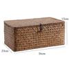 Woven Sea Vine & Bamboo Rectangle Snack Storage Basket