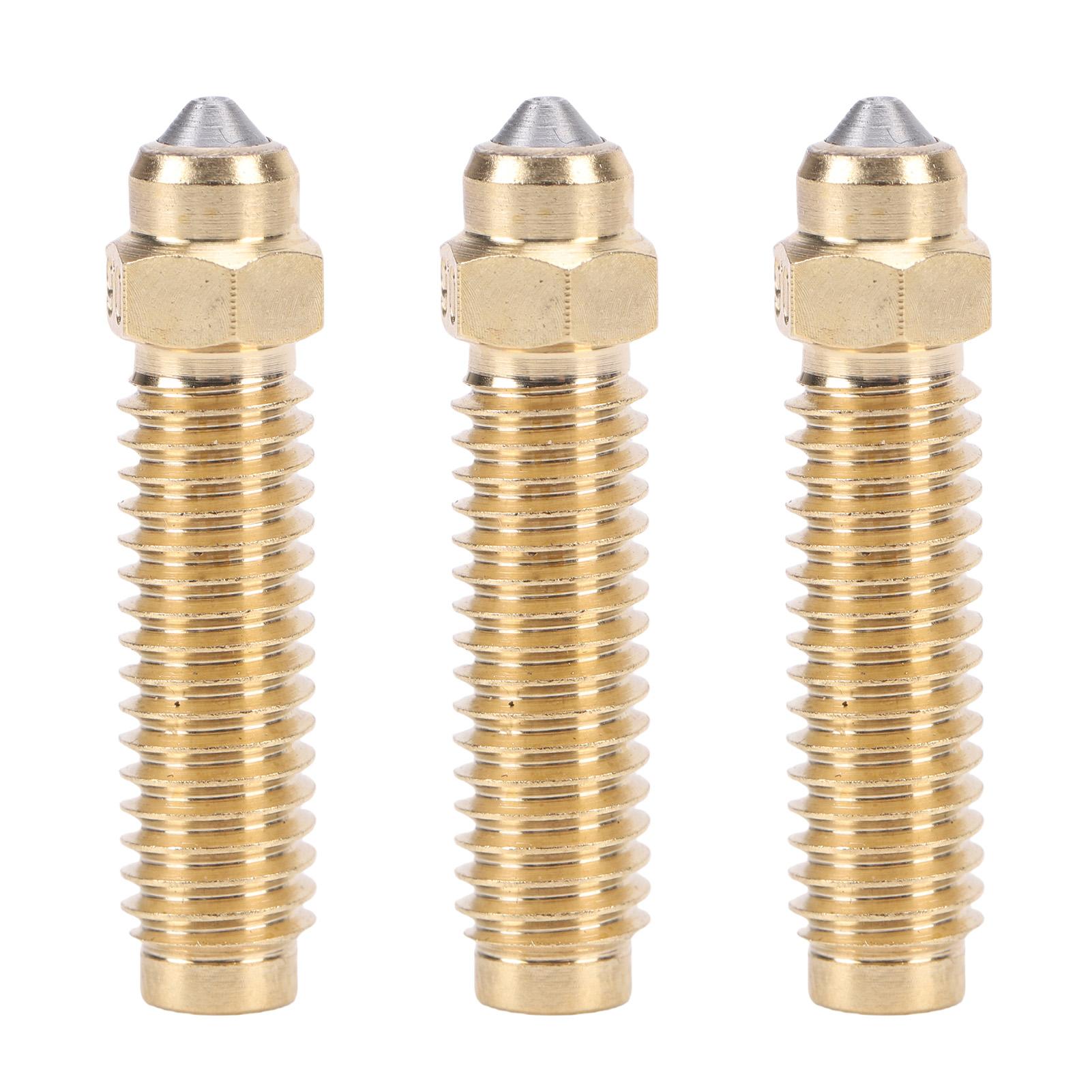 

3 Pcs 0.6mm 3D Printer Nozzle Replacement for Elegoo Centauri Carbon 3D Printer Brass and Hardened Steel Bimetal Nozzle