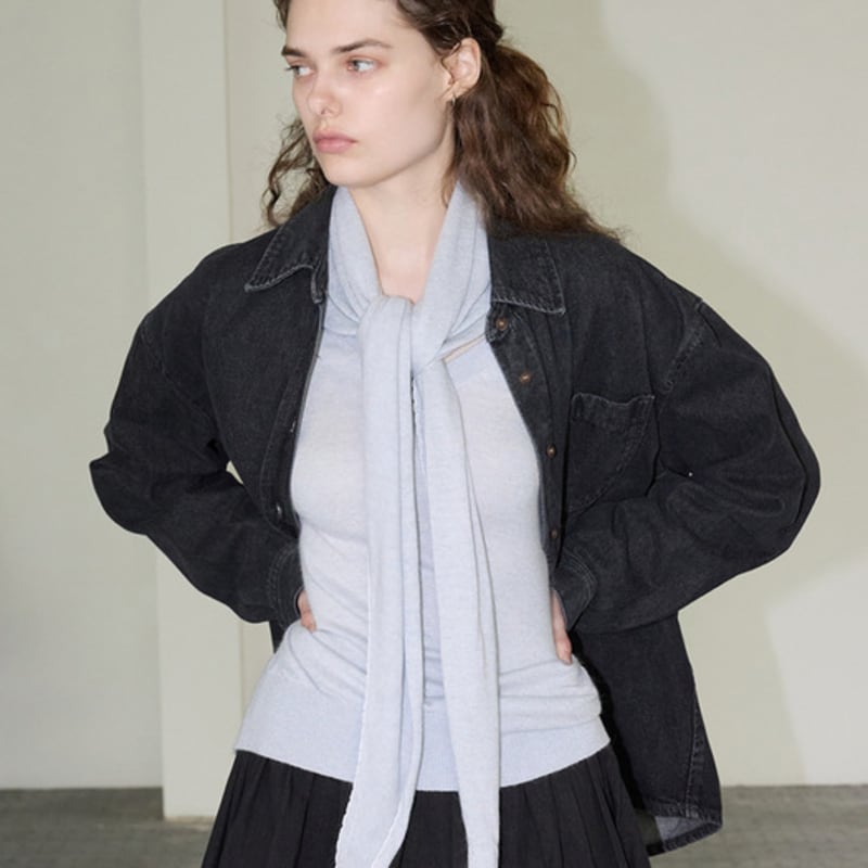 AND YOU Scallop Embroidery Detail Angora Scarf (4 Colors)_2FFUAF09