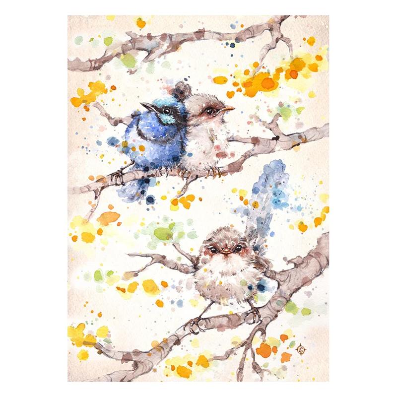 Birds and Nature Canvas Paintings Water Colour Art Posters and Prints Flamingo Wall Art Pictures for Living Room Decor Cuadros