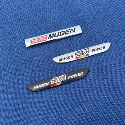 Metalowa Naklejka Samochodowa 3D Logo Mugen Błotnik Tylna Klapa Emblemat Naklejka dla MUGEN POWER Fit Civic Type R Akcesoria