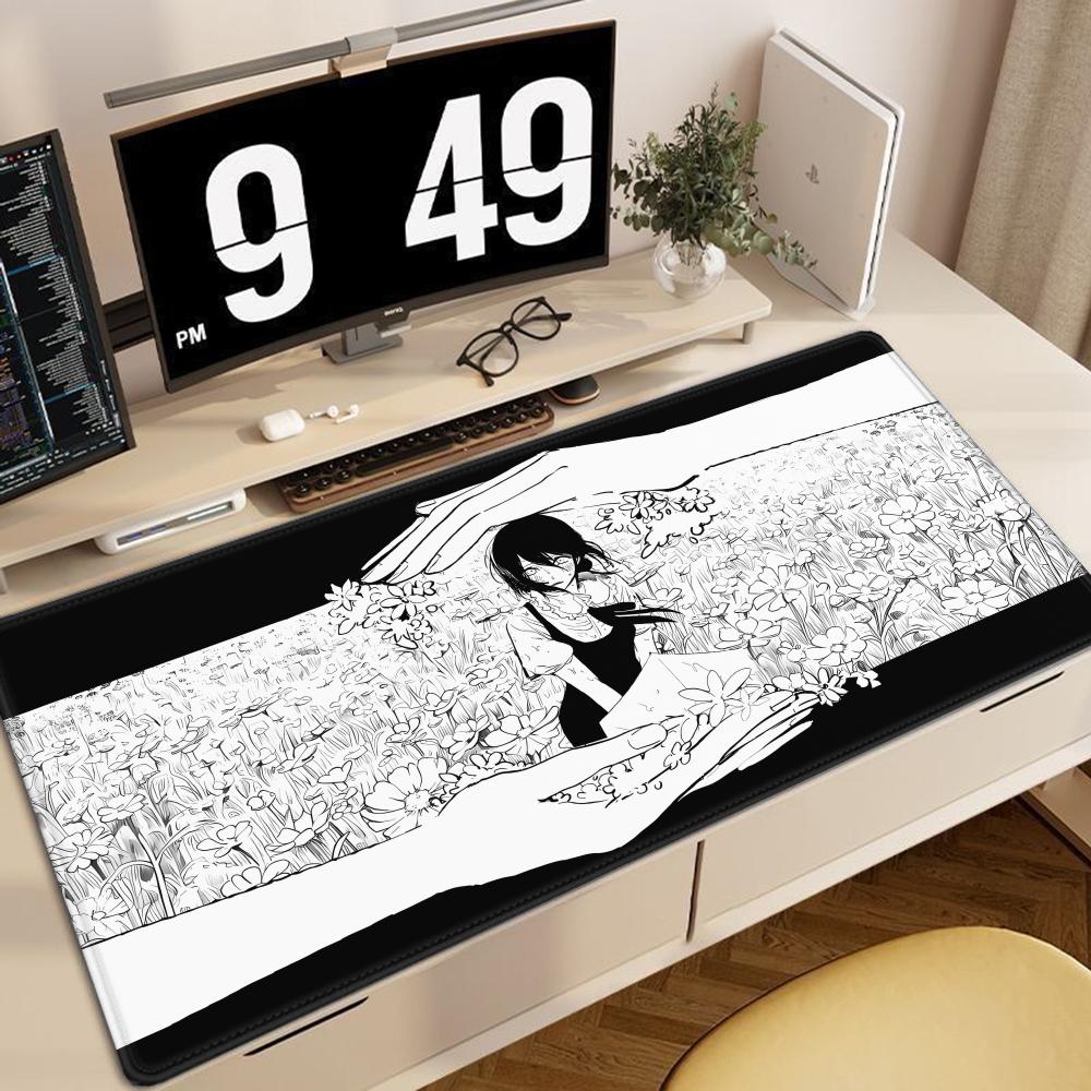Chainsaw Man Mouse Pad Anime Mouse Mat Gamer Makima Gaming Accessories Mousepad Large Keyboard DeskMats Computer Keyboard Pad 800x400x2mm