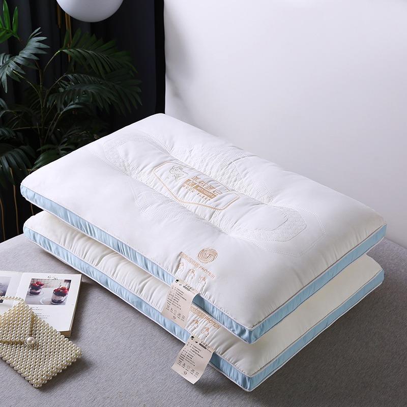 Double Layered Soft Pillow for Home Comfort with A Pillow Core Bedroom Living Room Hotel Pillow