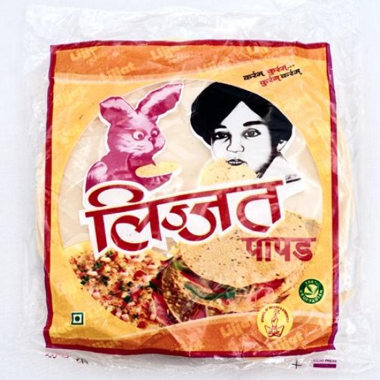 

Papad Udad with 5 packets Pepper, Lijjat, 200g,