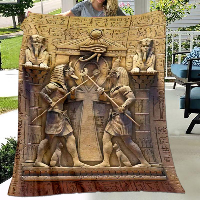 1 Stück Altägyptische Wandmalereien, Wikinger, Anubis Decke, Ganzjahres leichte Heim-Büro Außen Nickerchen Multifunktionale Decke