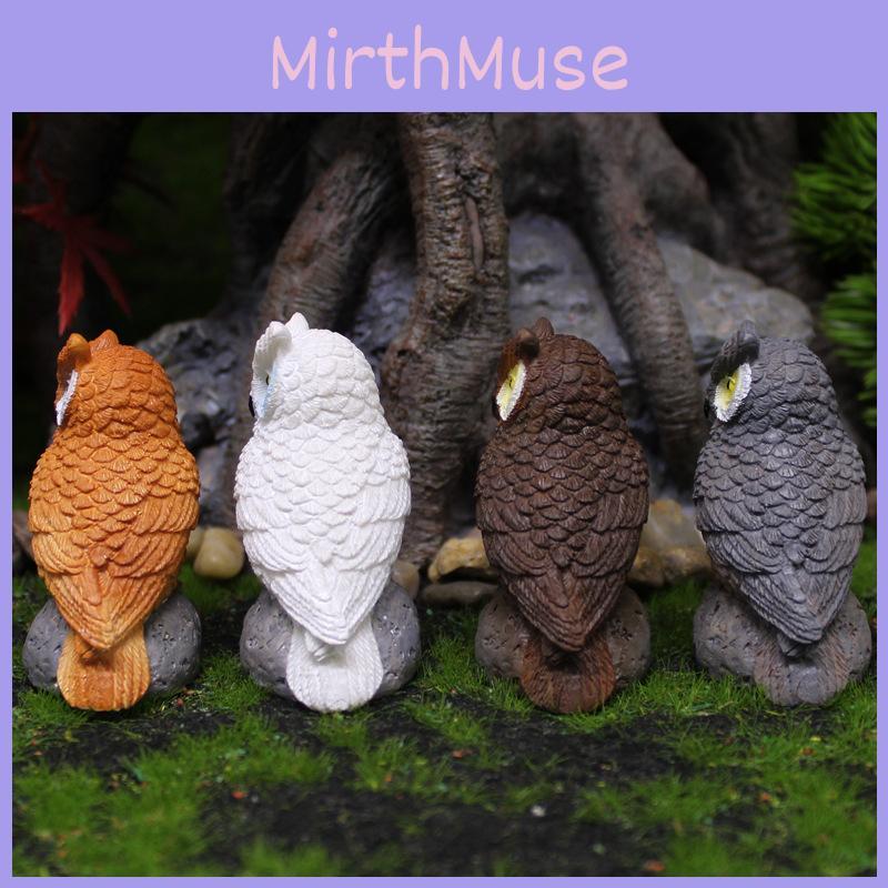 Owl Resin Animal Figurines For Garden Decor And Natureinspired Gift Collection