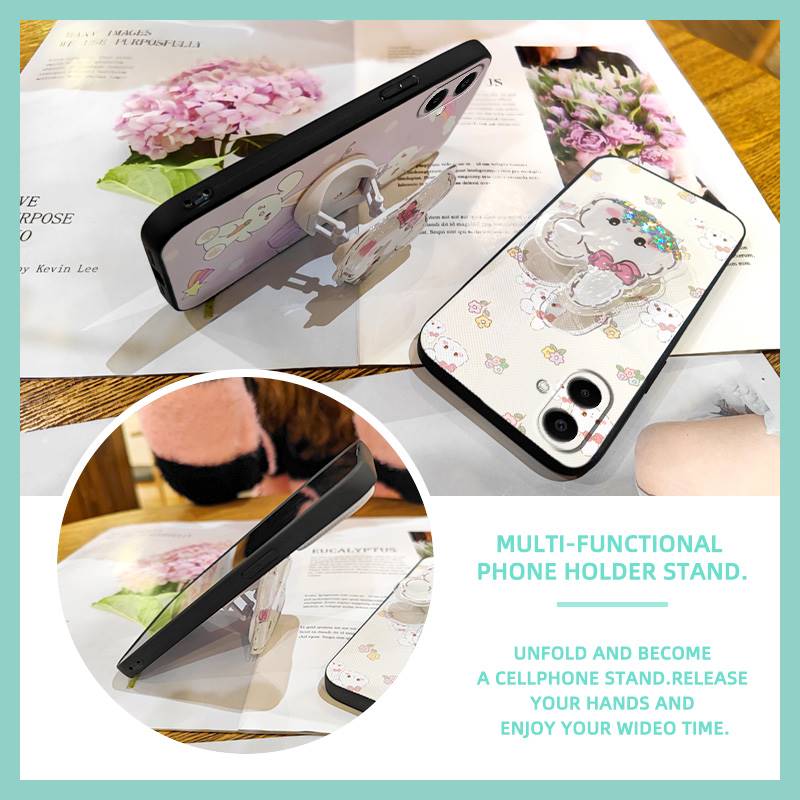 Rotatable Stand Quicksand Phone Case For Samsung Galaxy A07 Glitter Kickstand Skin Feel Silicone Simplicity Silicone TPU
