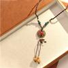 Creative Design Bohemian Necklace, Light Luxury Retro Long Braided Rope Exotic Ethnic Temperament Sweater Chain