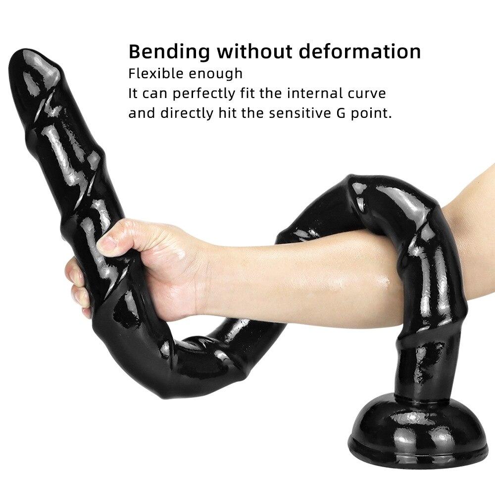 85*5CM XXL Enorme Dildo Nero Buttplug Strips Masturbatore Mostro Cavallo Pene Giocattoli Sessuali per Adulti Fisting BDSM Schiavo Strapon