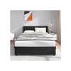 Bed - MUVOE - 160 X 200 Cm - Black Velvet - 2 Drawers - Slatted Base