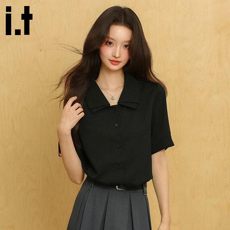 

CHOCOOLATEit Women s Short Sleeve Casual Shirt M