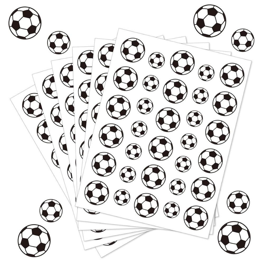 Papier-Fußball-Aufkleber Wasserdichte Festival-Fußball-Aufkleber Dekorative Mehrgrößen-Sportball-Siegelaufkleber Geburtstagsgeschenk