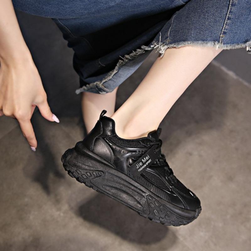 2025 Large Size Women Sneakers Summer Casual Breathable Mesh Flats Chunky Sneakers Plus Size 41 womens shoes Chaussures Femme