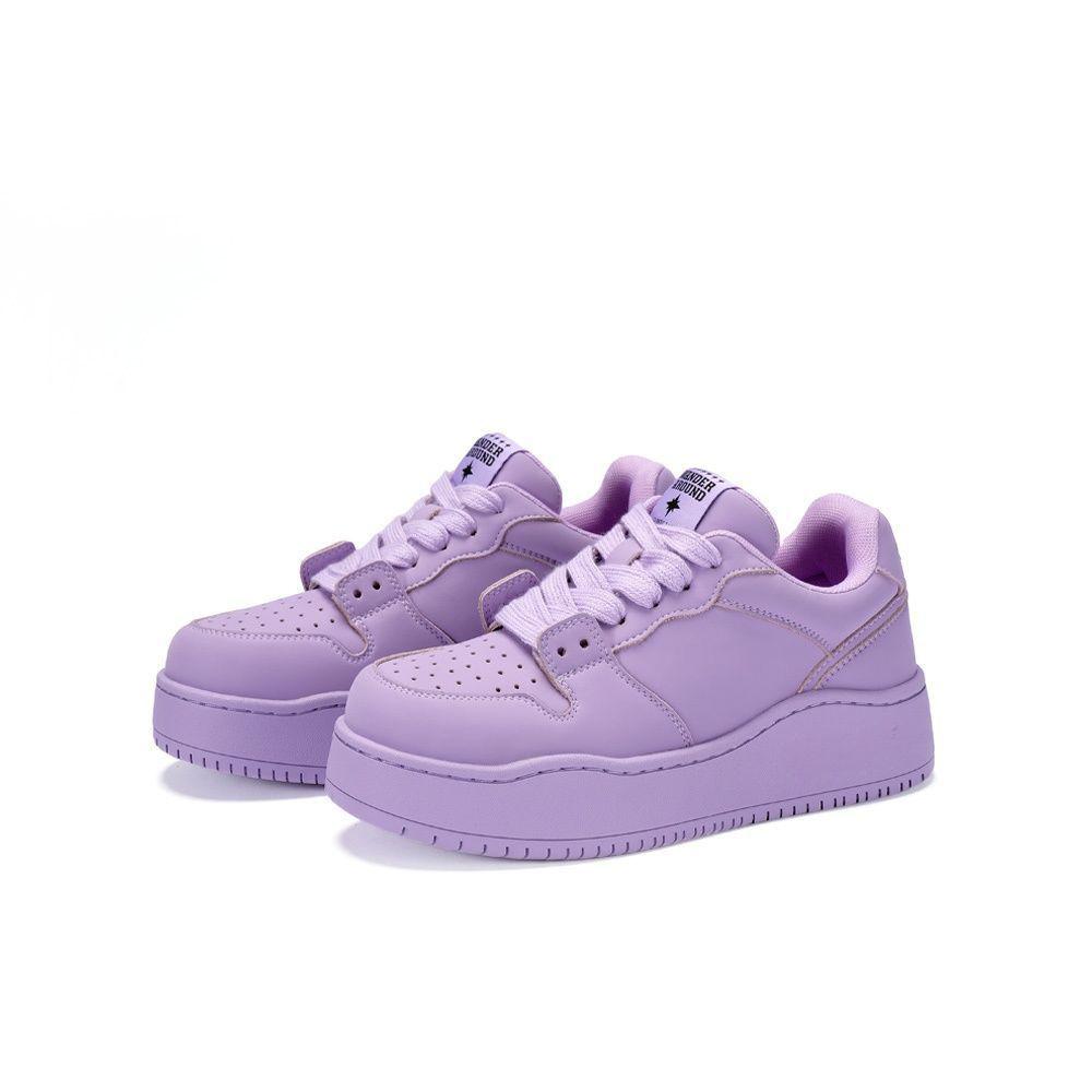 2026 Autumn Leather Platform Sneakers for Women Shoes Thick Sole Casual Shoes Woman Lace-up Fashion Outdoors Walking Shoes