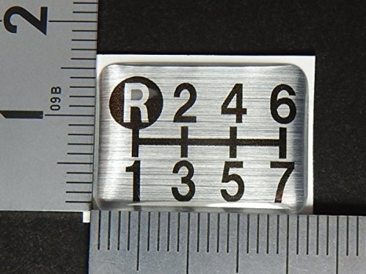 Tuningfan Shift Pattern Emblem for Manual Transmission Vehicles Super Big 7-Speed (Giga, Great, Dolphin, Profia, Sam, Quon)