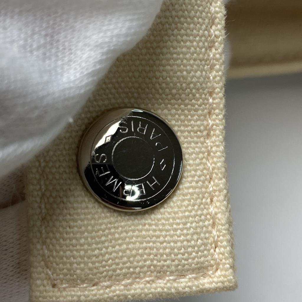 Used HERMESTote Bag Ivory Canvas Women