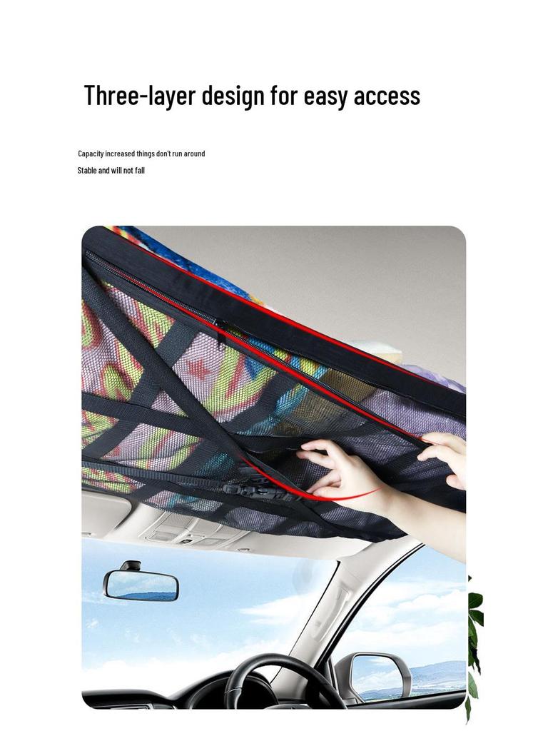 Extra Large Car Roof Storage Net Organizer