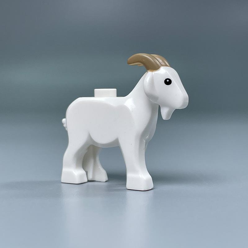 Animal Farm Building Blocks Set: Sheepfold, Cow Shed, Stable, Pigsty DIY Toy Assembly