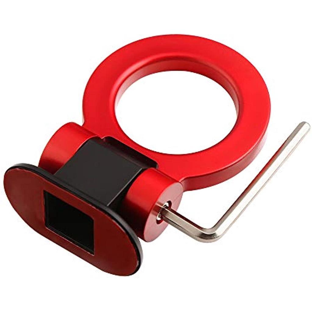 Cârlig pentru remorcă Autocolant universal pentru cârlig pentru remorcă Decorare pentru stilul mașinii Remorcă față spate automată Simulare Inel de curse Cârlig de remorcare pentru vehicule Tip pastă ABS