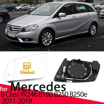 Side Heated Electric Wide Angle Wing Mirror Glass For Mercedes-Benz B Class W246 B180 B250 B250e