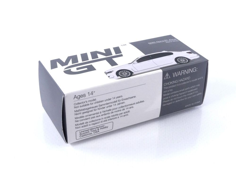 TrueScale Miniatures MINI GT 164 BMW Alpina B7 xDrive Alpine White Left-hand Drive Finished Product