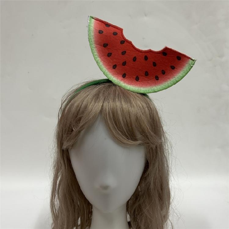Hawaiian Fruit Headband Adjustable Watermelon Hairband for Dance Performers and Party Celebration Dressingup Props