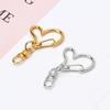 10 Pcs Swivel Clasps Metal Heart Keychain Lobster Clasp Snap Hook for DIY Making