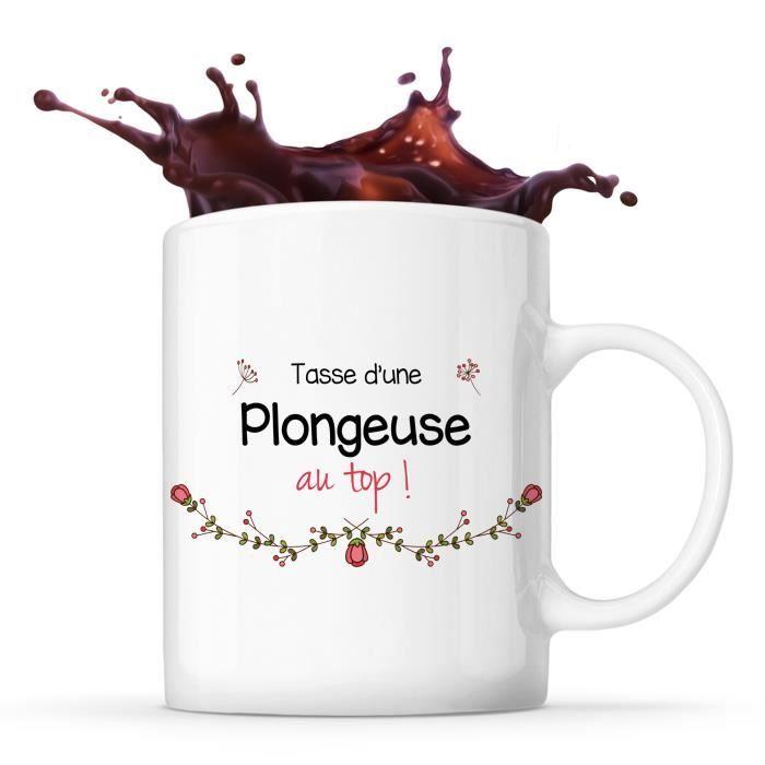 Mug - Plongeuse au Top - Céramique - Imprimé Recto/Verso - Résistant Lave-Vaisselle