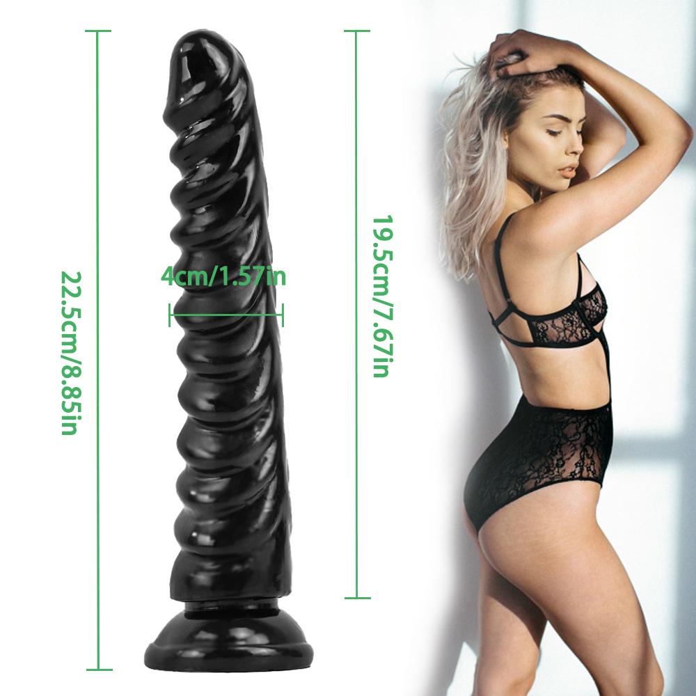 Dildo Black Thread Simulation Sex Toy Large Penis with Suction Cup Female Masturbation Anal Sex Toy Dildo Adult Product