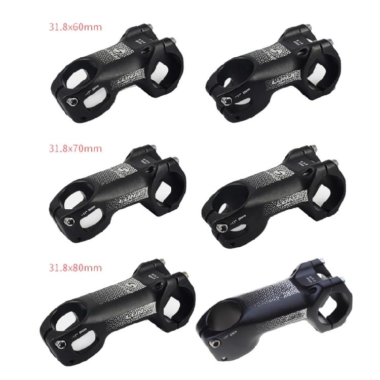 Schwarzer Downhill-Vorbau Ultraleichter Fahrradvorbau Passend für die meisten MTB-Rennrad-Falträder