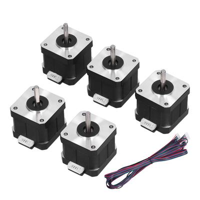 5Pcs Stepper Motor High Accuracy Stable Output Uniform Speed Lower Noise Three Dimensional Printer