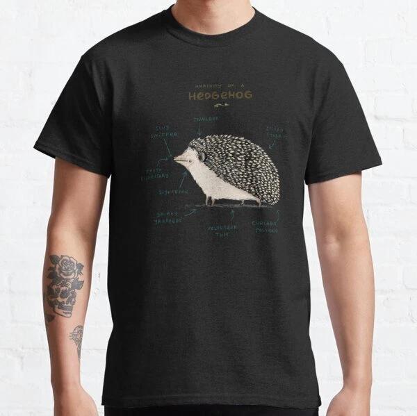 Anatomy of a Hedgehog Vintage Gift Retro Classic T-Shirt S-3XL 3XL