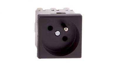 Simon Connect Socket K45 Single Z/U 16A Ip20, Quick Connectors, Black K22/14