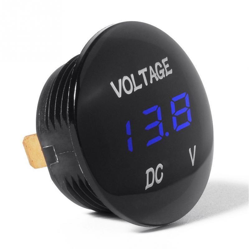 New universal voltmeter waterproof voltage meter digital volt meter gauge red led for dc 12v24v car motorcycle auto truck new arrive