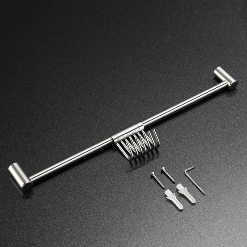 Wandmontage-Topf-Pfannen-Aufhängegestell aus Edelstahl, Küchen-Geradeleiste, Kochgeschirr mit verschiebbaren Haken