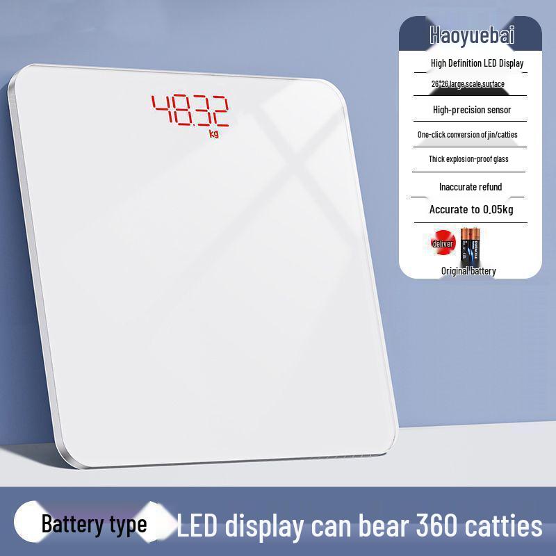 Durable Rechargeable Digital Bathroom Scale: Accurate Smart Body Fat Scale for Women