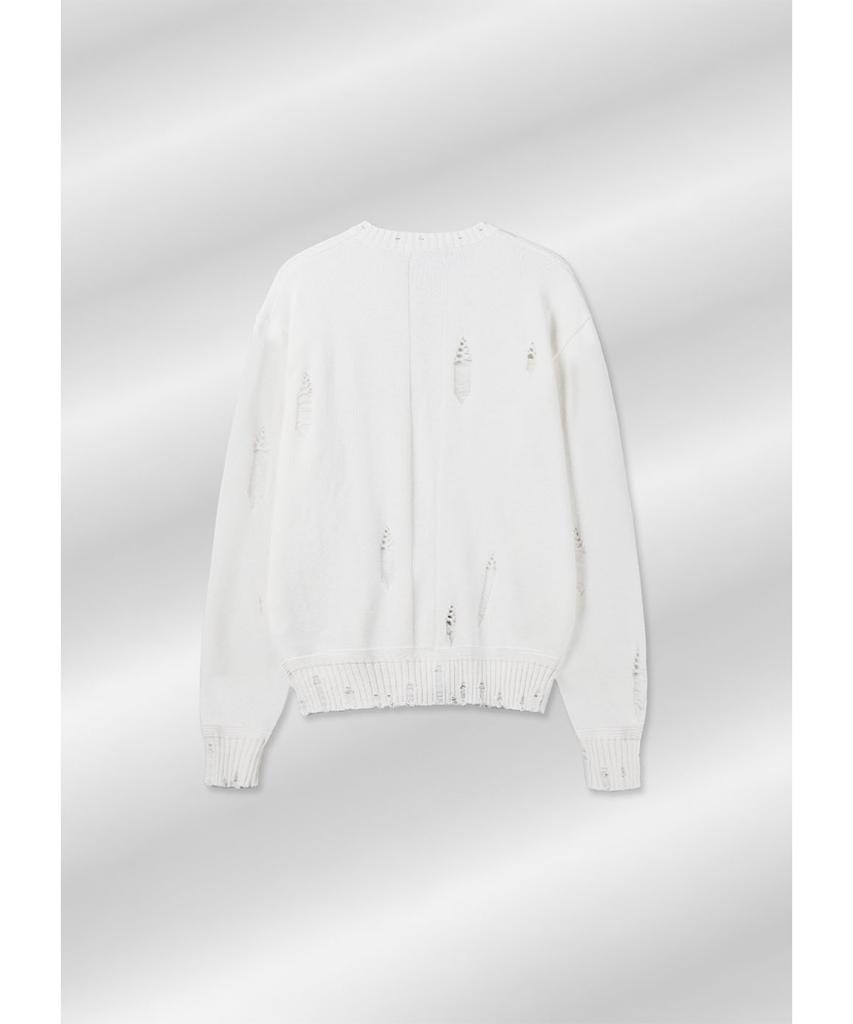 PARADIGMFILM [Ep.01] Damaged Japan Round Knit Zip-Up (Ivory)