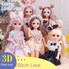 Brown Eyed Full Set 1/6 BJD Doll with Clothes Dress DIY Toy Dolls Trendy Girls Toy Gift  Girls