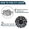 TUCKBOLD Wheel Center Cap, Hub Cap, Rim Center Cap for Toyota Tundra 2007-2021, No. 426030C051, Silver Tone, 1 Piece