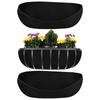 3Pcs Root-Friendly Felt Plant Pot Liners Water-Retentive Hanging Basket Liners  Garden Fence Railing