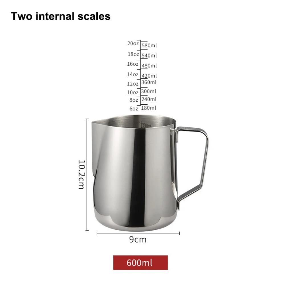 Stainless Steel Milk Frothing Pitcher Espresso Coffee Barista Craft Latte Cappuccino Milk Cream Cup Frothing Jug Pitche Milk Jug