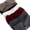 Winter Plush Knitted Wool Headband for Women Girls Warm Elastic Hairbands Hand Made Headscarf Bandana Headwear